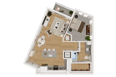 Lenox Burnet Apartments in Austin, Texas A5 Floor Plan